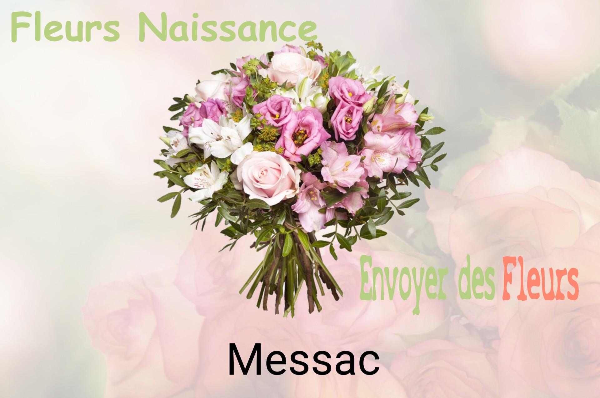 Bouquet de fleurs de naissance livré à Messac