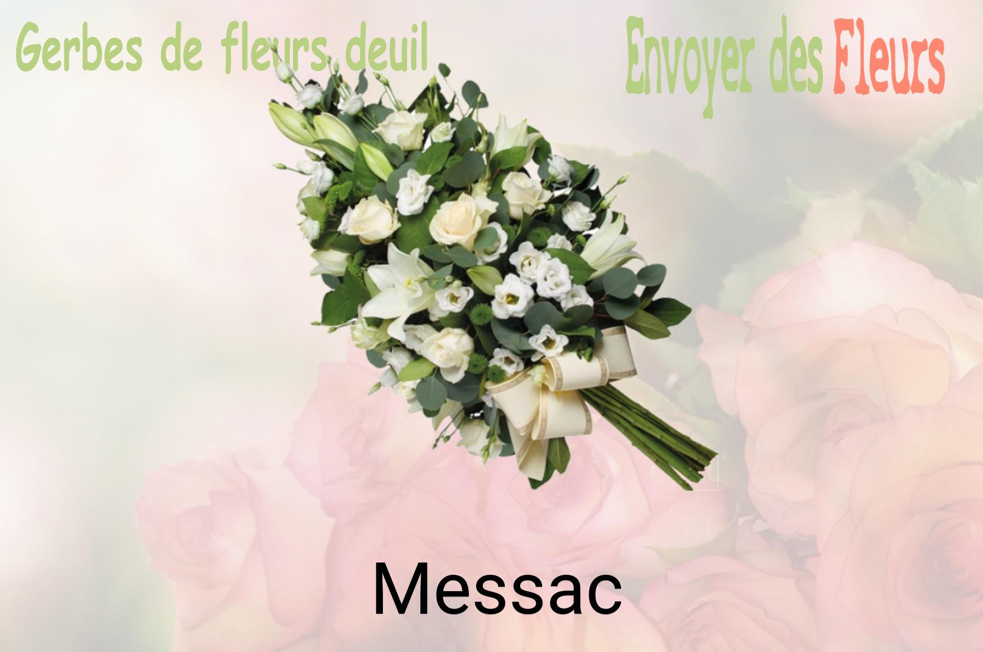Gerbe de fleurs de deuil livrée à Messac